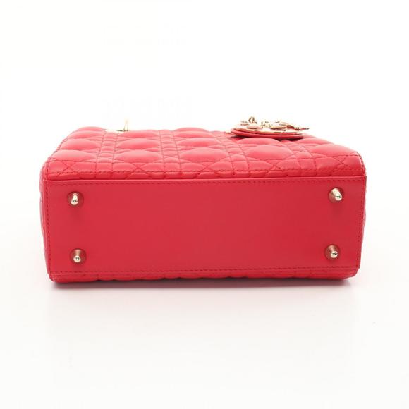 Dior LADY MY ABCDIOR Cannage Small Handbag Bag Red - Picture 9 of 9